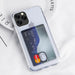 Soft tpu clear case with card slot - for iphone 13 mini