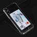 Soft tpu clear case with card slot - for iphone x / xs