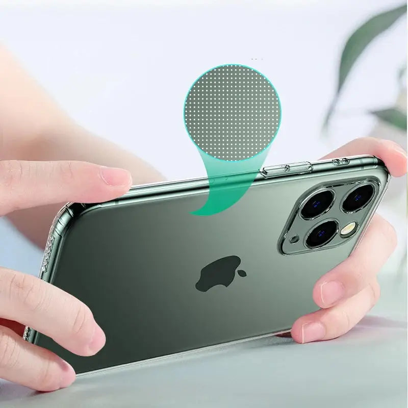 Soft tpu clear case with dust plug - for iphone 11 pro