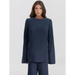 Solid color casual knit long sleeve two piece sweater set for women Nexellus