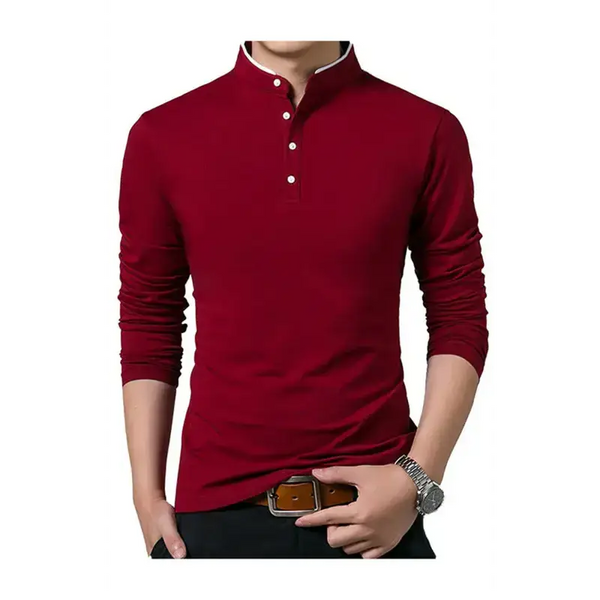 Solid long sleeve large men's t-shirt Nexellus