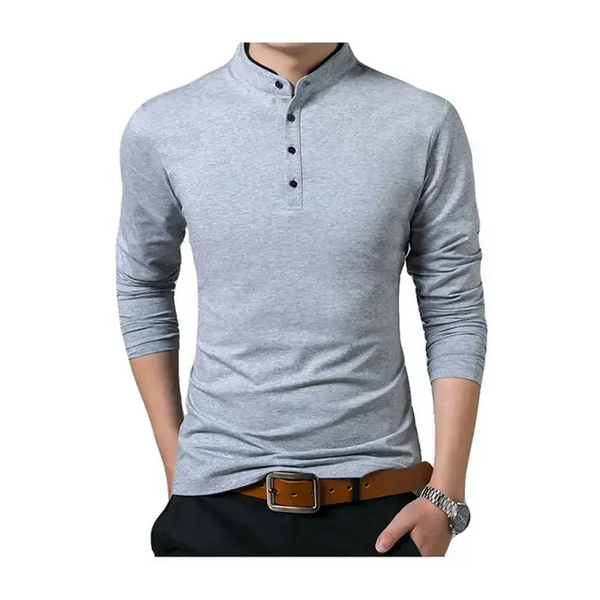 Solid long sleeve large men's t-shirt Nexellus