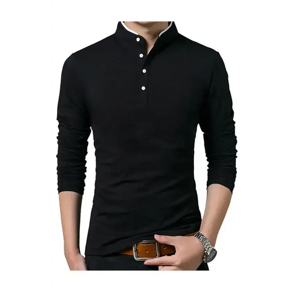 Solid long sleeve large men's t-shirt Nexellus