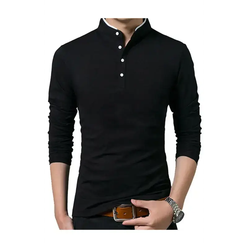 Solid long sleeve large men's t-shirt Nexellus