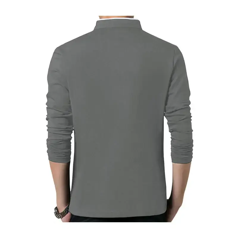 Solid long sleeve large men's t-shirt Nexellus