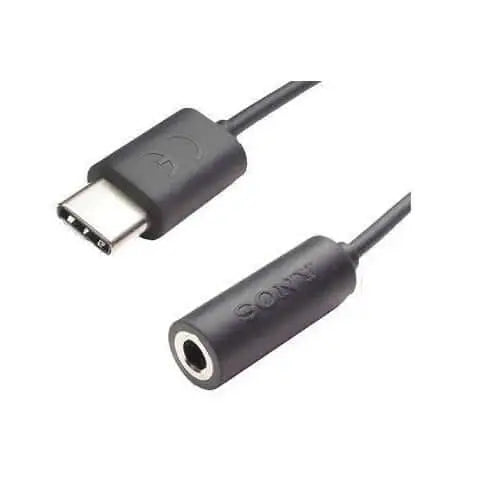 Sony ec260 usb-c to 3.5mm adapter - black (for sony only)