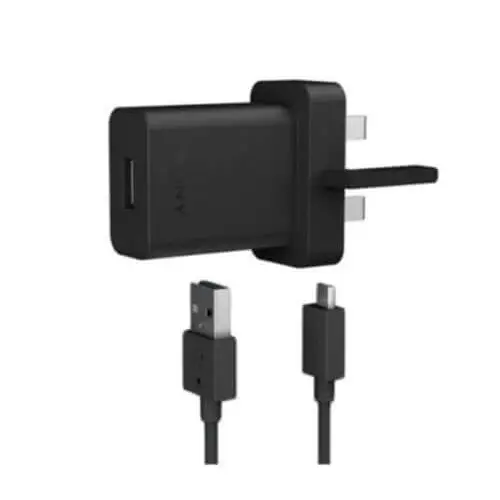 Sony uch20 black mains charger + ec803 cable