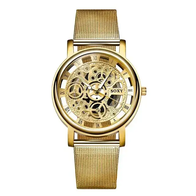 Soxy luxury skeleton men watch women wrist watches fashion montre Nexellus