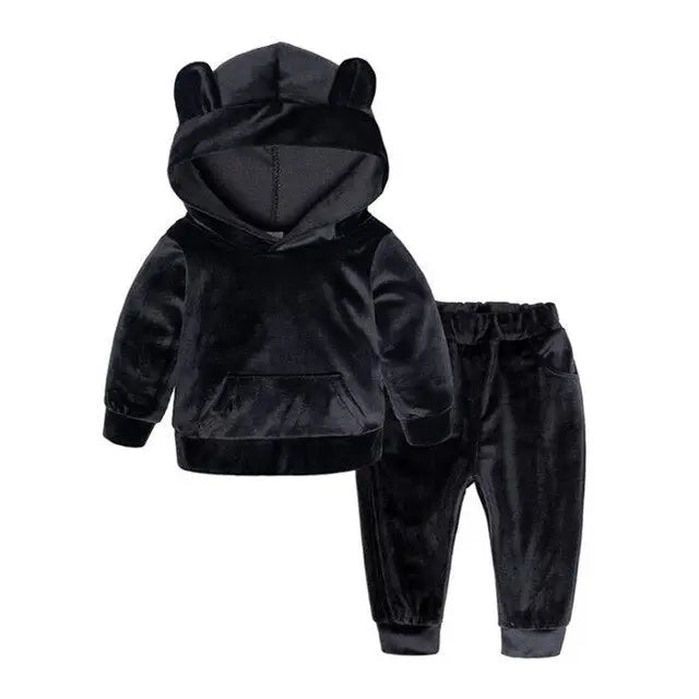 Sport Suit Children Clothing Sets Boys Girls Outfits Winter Gold Velvet Tracksuit Autumn Boy Clothes 1 2 3 4 5 6 7 8 Years Nexellus