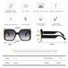 Square Women's Sunglasses Luxury Designed Oversize SunGlasses Nexellus