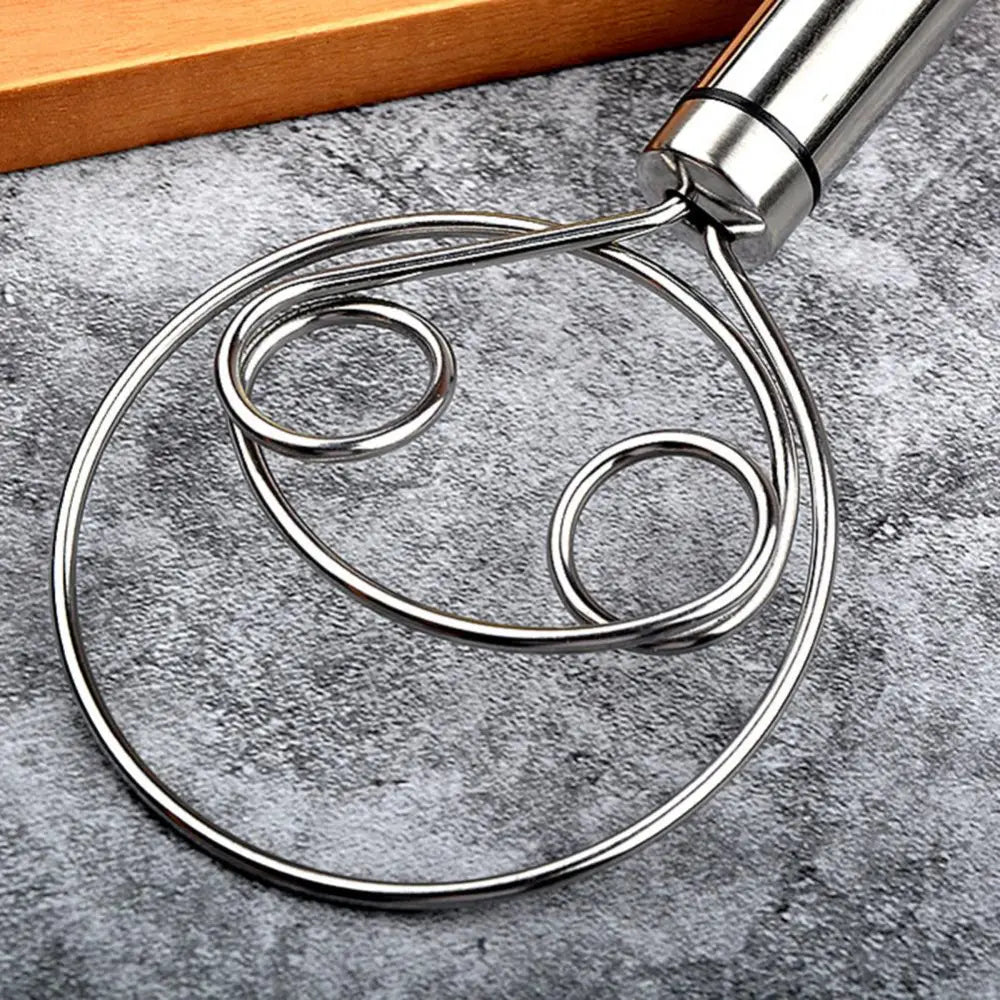 Stainless Steel Danish Flour Binocular Coil Mixer Manual Dough Mixer And Dough Tool Mixing Stick Nexellus