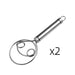 Stainless Steel Danish Flour Binocular Coil Mixer Manual Dough Mixer And Dough Tool Mixing Stick Nexellus