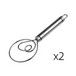 Stainless Steel Danish Flour Binocular Coil Mixer Manual Dough Mixer And Dough Tool Mixing Stick Nexellus