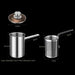 Stainless steel deep fryer mini with strainer glass lid fryer Nexellus