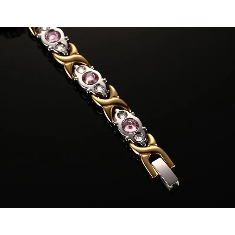 Stainless Steel Silver and Gold Magnetic Bracelets for Women - Nexellus