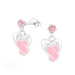 Sterling Silver Kids Ballet Shoes Stud Earrings Made With Swarovski Crystal - Nexellus