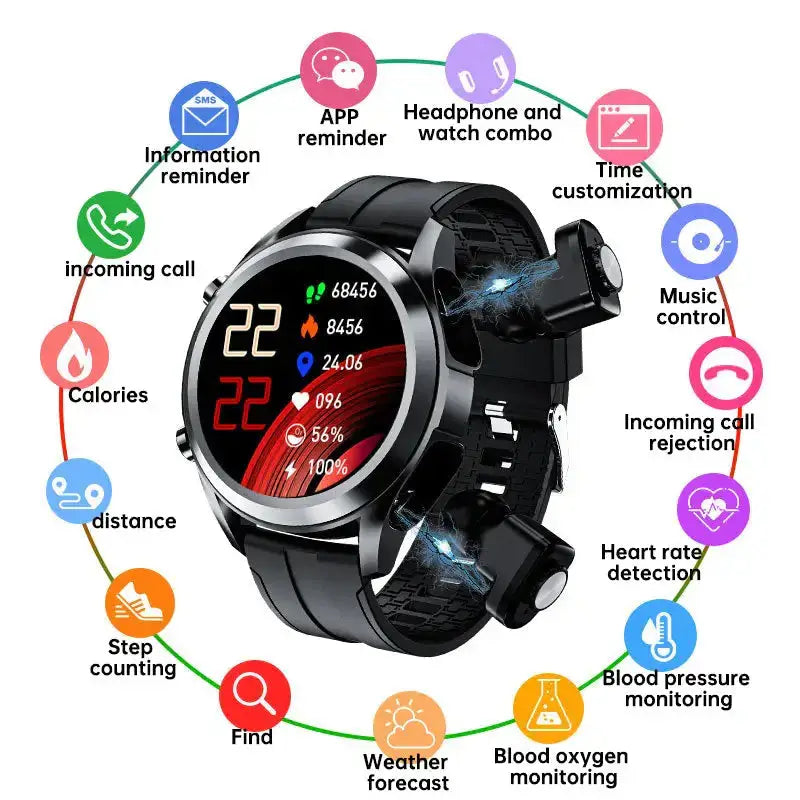 T10 headset sports bracelet 2-in-1 heart rate monitoring bluetooth Nexellus