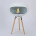 Tall fireplace real stove outdoor interior decoration simple modern Nexellus