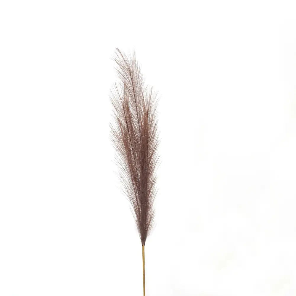 Taupe faux pampas grass stem - Single Stem Flowers