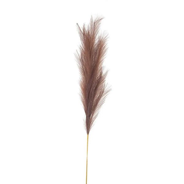 Taupe large faux pampas grass stem - Single Stem Flowers