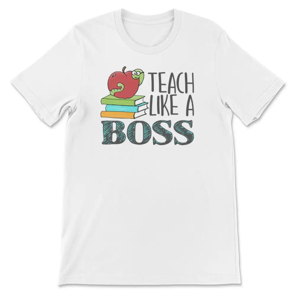 Teach like a boss retro vintage tee