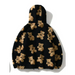 Teddy pattern loose teddy fur hooded sweatshirt Nexellus