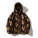 Teddy pattern loose teddy fur hooded sweatshirt Nexellus