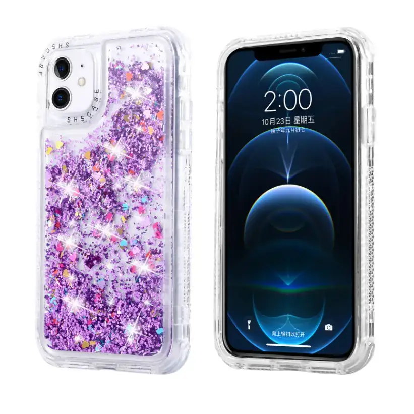 Telefoon case voor iphone 13 12 mooie kleurrijke luxe art liquid case Nexellus