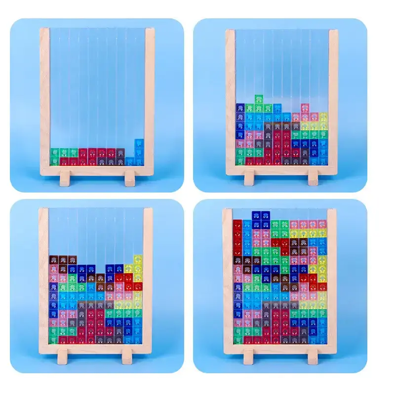 Tetris building blocks jigsaw puzzle toy children 3d three dimensional Nexellus