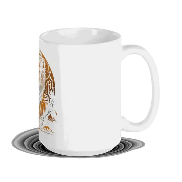 The lion's roar white mug Nexellus