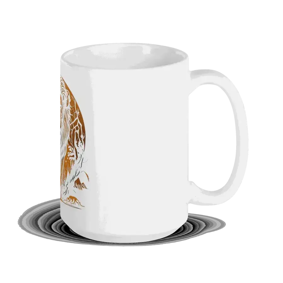 The lion's roar white mug Nexellus