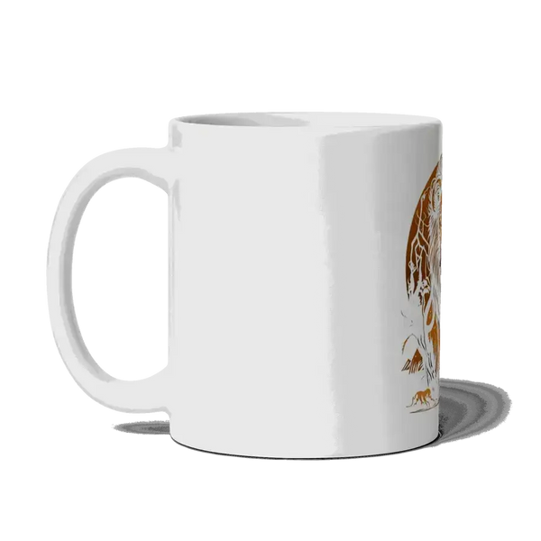 The lion's roar white mug Nexellus