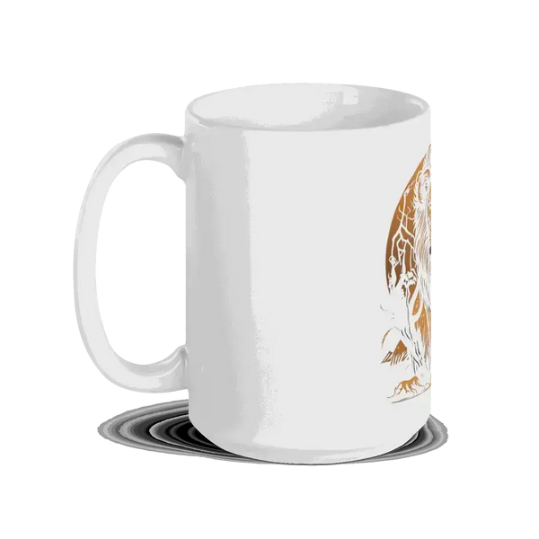 The lion's roar white mug Nexellus