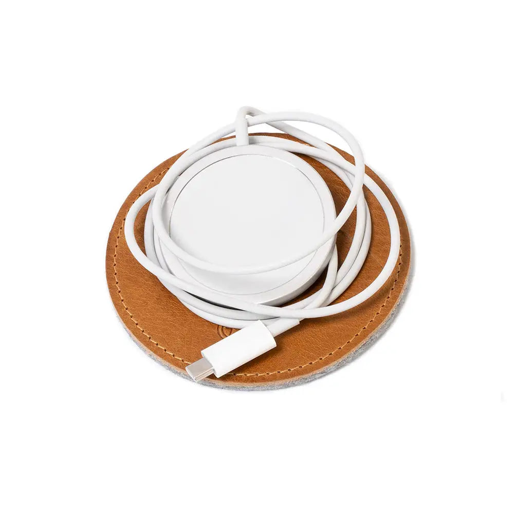 The moon - leather cord organizer for apple’s magsafe