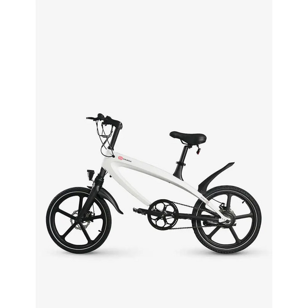 The official racing white e-bike with built-in speakers &