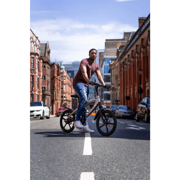 The official solar beam yellow e-bike with built-in