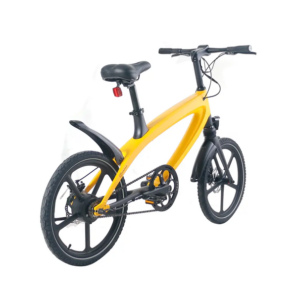 The official solar beam yellow e-bike with built-in