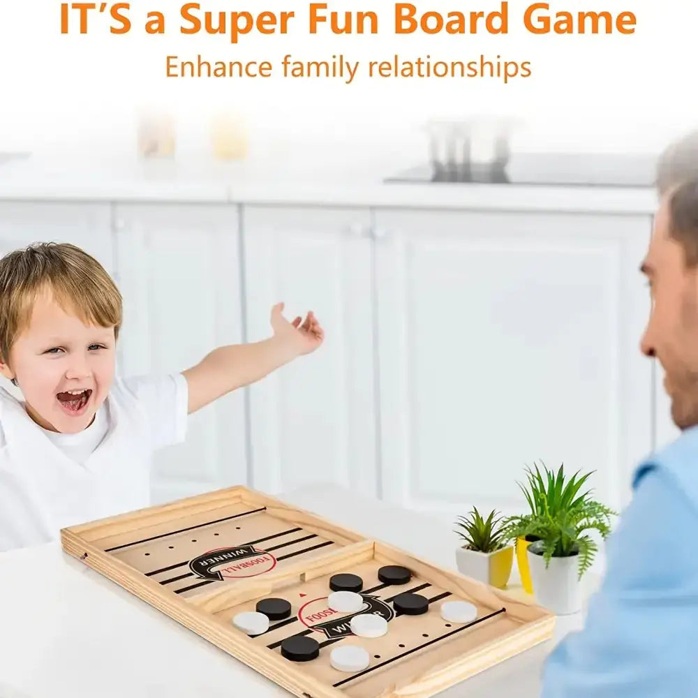 The ultimate super fast sling puck game! Toy game for parent child. Nexellus