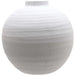 Tiber large matt white ceramic vase - Ornaments