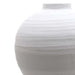 Tiber large matt white ceramic vase - Ornaments