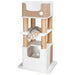 Trixie cat scratching post lucano xxl white and taupe