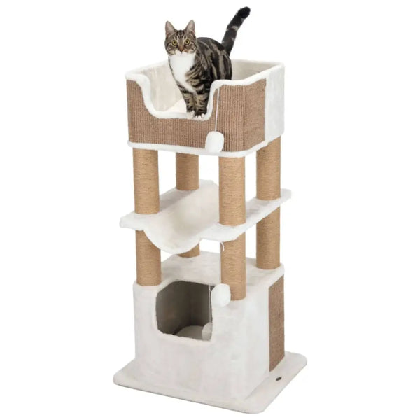 Trixie cat scratching post lucano xxl white and taupe