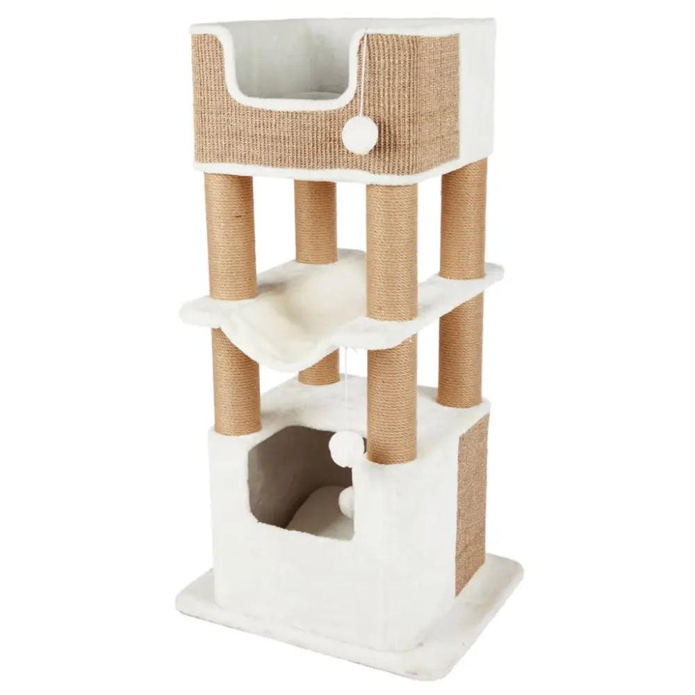 Trixie cat scratching post lucano xxl white and taupe