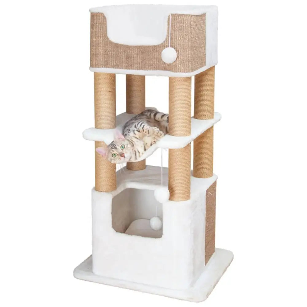 Trixie cat scratching post lucano xxl white and taupe