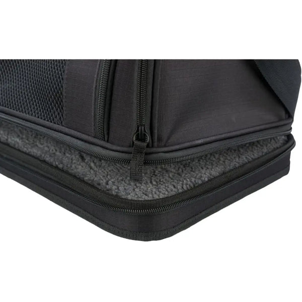 Trixie dog airline carrier gate 45x28x25 cm black - Black