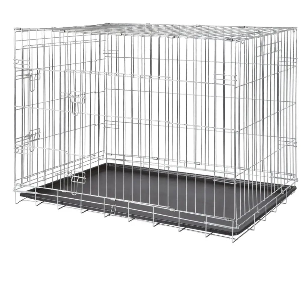 Trixie home kennel 109x79x71 cm galvanized - Grey