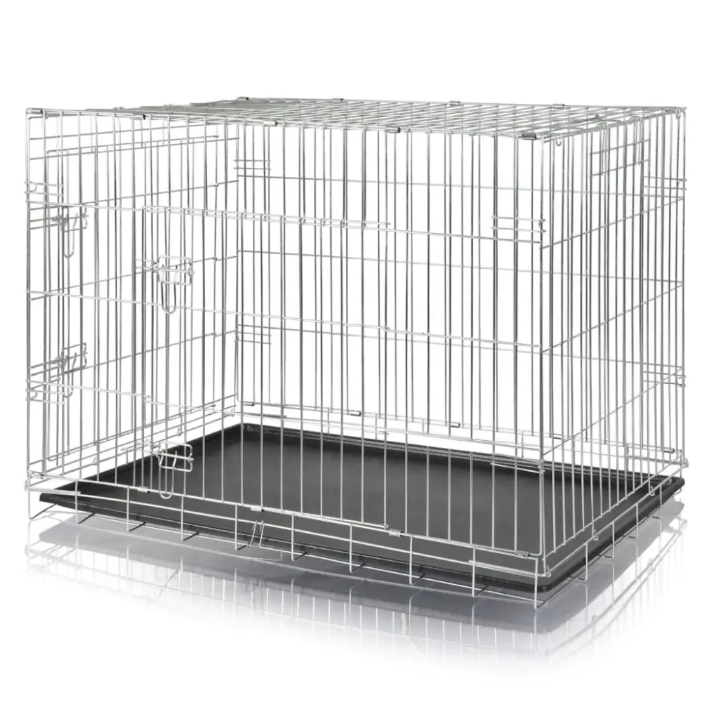 Trixie home kennel 109x79x71 cm galvanized - Grey