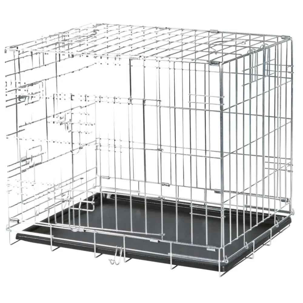 Trixie home kennel 64x54x48 cm galvanized - Grey