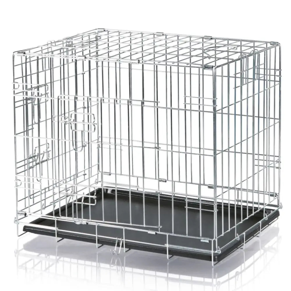 Trixie home kennel 64x54x48 cm galvanized - Grey