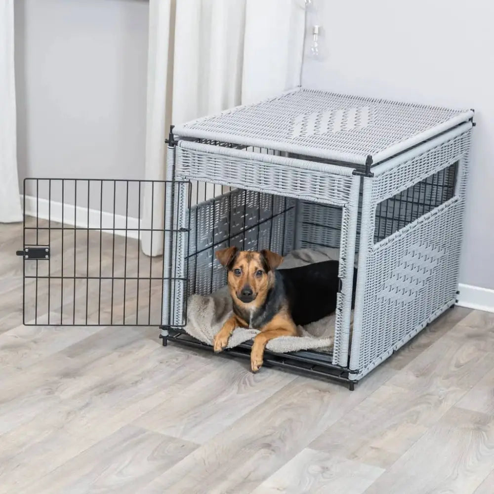 Trixie pet home kennel 58x60x77 cm light grey - Grey